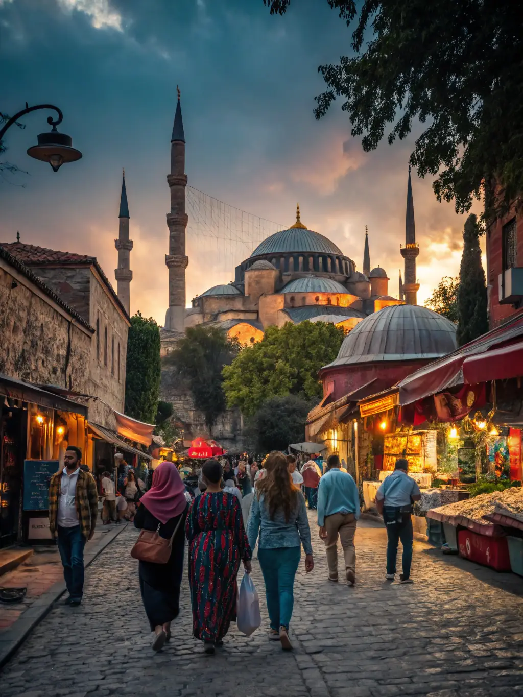A captivating image of Istanbul's iconic Hagia Sophia and Blue Mosque, symbolizing Turkey's rich history and modern economy.